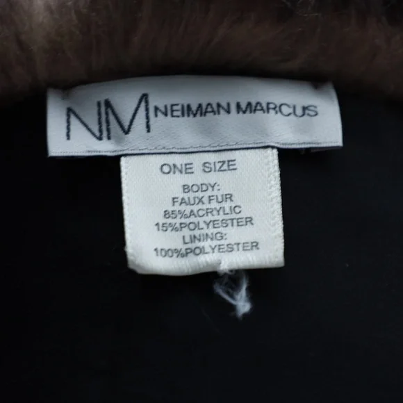 Faux Fur Animal Print Scarf Wrap - Picture 4 of 4